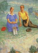 Kuzma Petrov-Vodkin Spring oil painting